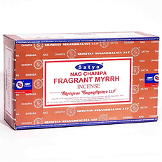 Satya Fragrant Myrrh Incense 15g Box of 12