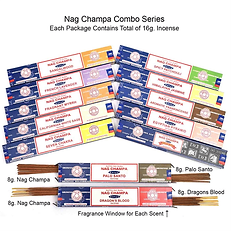 Satya Nag Champa Combo Series –12 Pack Assortment (16g Each)