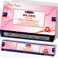 Satya Bliss Incense – 15g Box of 12 – Authentic Nag Champa